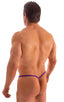 M55 - Mens Stuffit Pouch G String Swimsuit - Solids 3453 Royal purple - Skinzwear
