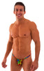 M55 - Mens Stuffit Pouch G String Swimsuit - Tan Through 2752 Technicolor - Skinzwear