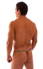 M55 - Mens Stuffit Pouch G String Swimsuit - Tan Through 2752 Technicolor - Skinzwear