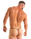 M55 - Mens Stuffit Pouch G String Swimsuit - Solid Sheer Semi Sheer