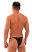 M57 - Mens Skinny Side Skimpy Back Bikini - Mesh 2556 Black peep show - Skinzwear