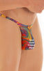 M57 - Mens Skinny Side Skimpy Back Bikini - Mesh 6520 Neon on dali - Skinzwear
