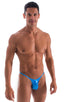 M57 - Mens Skinny Side Skimpy Back Bikini - Metallics 2853 Electric blue - Skinzwear