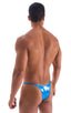 M57 - Mens Skinny Side Skimpy Back Bikini - Metallics 2853 Electric blue - Skinzwear
