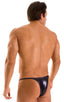 M57 - Mens Skinny Side Skimpy Back Bikini - Metallics 9852 Black ice - Skinzwear