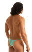 M57 - Mens Skinny Side Skimpy Back Bikini - Solid Sheer Semi Sheer 4558 Mint - Skinzwear