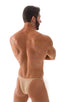 M57 - Mens Skinny Side Skimpy Back Bikini - Solid Sheer Semi Sheer 8569 Nude - Skinzwear