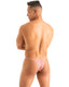 M57 - Mens Skinny Side Skimpy Back Bikini - Solid Sheer Semi Sheer 9881 Blush - Skinzwear
