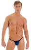 M58 - Mens Micro Pouch Scrunchy Back Bikini - Solids 9409 Navy - Skinzwear