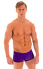 M61 - Mens Low Square Cut Swim Trunks - Solids 3453 Royal purple - Skinzwear