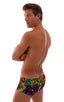 M61 - Mens Low Square Cut Swim Trunks - Tan Through 2752 Technicolor - Skinzwear