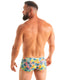 M61 - Mens Low Square Cut Swim Trunks - Tan Through 9859 Lilly lagoon - Skinzwear