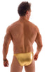 M63 - Mens Classic Brazilian 3/4 Back Bikini - Metallic 5812 Metallic liquid gold - Skinzwear