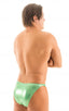 M63 - Mens Classic Brazilian 3/4 Back Bikini - Metallic 9853 Electric emerald - Skinzwear