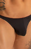 M63 - Mens Classic Brazilian 3/4 Back Bikini - Solid Sheer Semi Sheer 8567 Black - Skinzwear