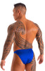 M63 - Mens Classic Brazilian 3/4 Back Bikini - Solids 3451 Imperial blue - Skinzwear