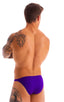 M63 - Mens Classic Brazilian 3/4 Back Bikini - Solids 3453 Royal purple - Skinzwear