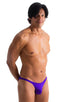 M63 - Mens Classic Brazilian 3/4 Back Bikini - Solids 3453 Royal purple - Skinzwear