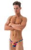 M63 - Mens Classic Brazilian 3/4 Back Bikini - Tan Through 7801 Tahitian - Skinzwear