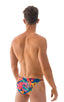 M63 - Mens Classic Brazilian 3/4 Back Bikini - Tan Through 7801 Tahitian - Skinzwear
