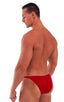M63POS - Mens Posing Suit Competition Bikini Cut - Solids 3450 Ruby red - Skinzwear