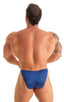 M63POS - Mens Posing Suit Competition Bikini Cut - Solids 3451 Imperial blue - Skinzwear