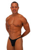 M63POS - Mens Posing Suit Competition Bikini Cut - Solids 6407 Black - Skinzwear