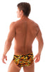 M64 - Mens Swim Dive Competition Brief - Prints 3554 Wild tiger - Skinzwear