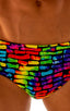 M64 - Mens Swim Dive Competition Brief - Tan Through 2752 Technicolor - Skinzwear