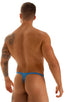 M65 - Mens Quick Release Thong Bravura Pouch - Metallics 2853 Electric blue - Skinzwear