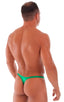 M65 - Mens Quick Release Thong Bravura Pouch - Metallics 9820 Kelly green - Skinzwear