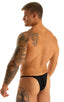 M66 - Mens Micro String Rio Bikini - Mesh 2556 Black peep show - Skinzwear