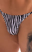 M66 - Mens Micro String Rio Bikini - Prints 3150 Zebra - Skinzwear