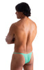 M66 - Mens Micro String Rio Bikini - Solid Sheer Semi Sheer 4558 Mint - Skinzwear