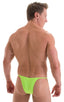 M66 - Mens Micro String Rio Bikini - Solid Sheer Semi Sheer 5536 Lime - Skinzwear