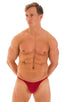 M66 - Mens Micro String Rio Bikini - Solids 3450 Ruby red - Skinzwear