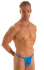 M67 - Mens Classic T Back Thong - Metallics 2853 Electric blue - Skinzwear