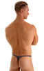M67 - Mens Classic T Back Thong - Metallics 9852 Black ice - Skinzwear