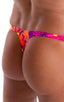 M67 - Mens Classic T Back Thong - Prints 8163 Tahitian sunset - Skinzwear
