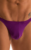 M67 - Mens Classic T Back Thong - Solid Sheer Semi Sheer 2558 Grape - Skinzwear