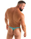 M67 - Mens Classic T Back Thong - Solid Sheer Semi Sheer 2576 Sky - Skinzwear