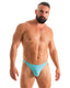 M67 - Mens Classic T Back Thong - Solid Sheer Semi Sheer 2576 Sky - Skinzwear