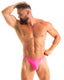 M67 - Mens Classic T Back Thong - Solid Sheer Semi Sheer 9885 Siren pink - Skinzwear