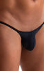 M73 - Mens Micro Pouch 1/2 Back Bikini - Mesh 2556 - 6407 Black peep show - Black - Skinzwear