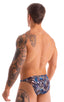 M74 - Mens Micro Pouch Full Back Bikini - Prints 3151 Congo - Skinzwear