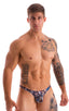 M74 - Mens Micro Pouch Full Back Bikini - Prints 3151 Congo - Skinzwear