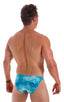 M74 - Mens Micro Pouch Full Back Bikini - Prints 4551 Cascade - Skinzwear