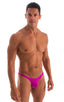 M74 - Mens Micro Pouch Full Back Bikini - Solids 2452 Magenta - Skinzwear