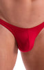 M74 - Mens Micro Pouch Full Back Bikini - Solids 3450 Ruby red - Skinzwear