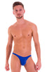 M74 - Mens Micro Pouch Full Back Bikini - Solids 3451 Imperial blue - Skinzwear
